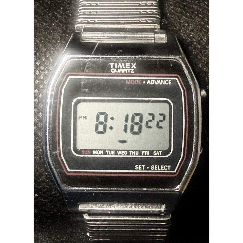 Vintage 1980s Timex Quartz "K Cell" Digital Watch — Retro Style!